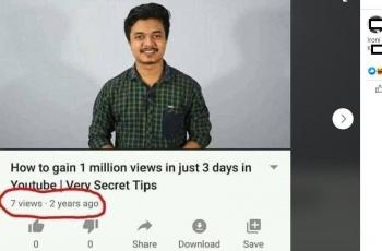 Meme seorang pria yang bagikan tips YouTube ini viral di media sosial. (Facebook)