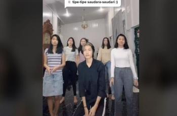 Cowok ini punya banyak saudara cewek. (TikTok/ aslikagajelas)