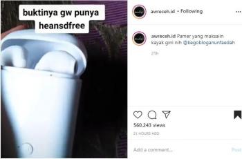 Netizen pamer barang 'mewah'. (instagram/awreceh.id)