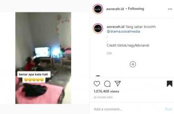 Pria pergoki pacar bersama orang lain. (instagram/awreceh.id)