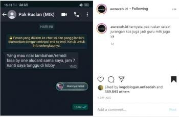 Guru Matematika ajak main bareng Mobile Legends. (instagram/awreceh.id)