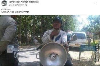Postingan ini bikin netizen geli. (Facebook/ Kementrian Humor Indonesia)