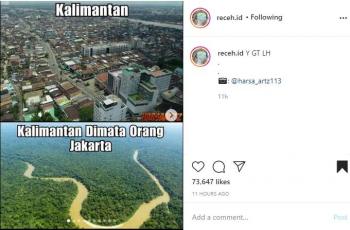 Daerah di Indonesia dari mata orang Jakarta. (instagram/receh.id)