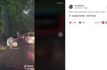 Orang yang menyisihkan uang untuk memberikan hadiah pada pemulung ini bikin netizen salut. (TikTok/ @luthfiazhars)