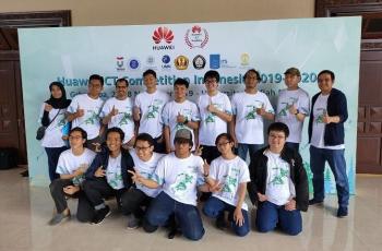 Tim ITB ketika berhasil menjuarai ajang bergengsi Huawei ICT Competition 2019-2020 tingkat nasional yang berlangsung Grha Saba, Universitas Gadjah Mada (UGM), Yogyakarta, pada tanggal 28 November 2019.
