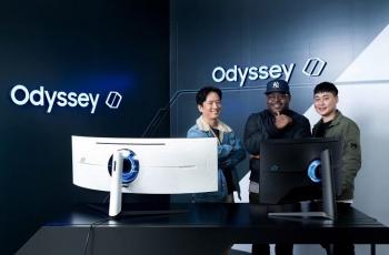 Dari kiri ke kanan: Ki-hong Kim, Adam Burgess dan Juwon Cho dari Product Design Group, Visual Display Business, Samsung Electronics. (Samsung)