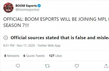 BOOM Esports gabung MPL Indonesia. (twitter/boomesportsid)