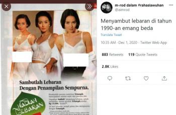 Brosur lebaran tahun 1990. (twitter/aimrod)