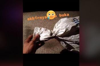 Isi bungkusan karung ini bikin netizen sedih. (TikTok/ @nextgo202)