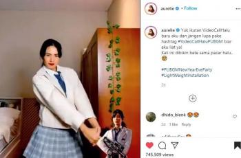 Aurelie Moeremans dandan mirip karakter PUBG Mobile. (Instagram/ Aurelie)