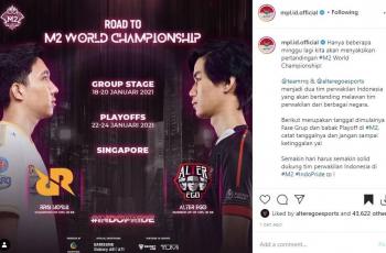 Jadwal M2 World Championship. (Instagram/ mpl.id.official)