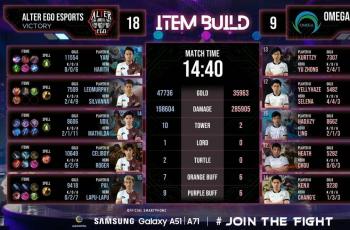 Alter Ego vs Omega Esports di Playoff M2. (youtube/Mobile Legends Indonesia)