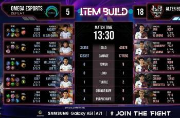 Alter Ego vs Omega Esports di Playoff M2. (youtube/Mobile Legends Indonesia)