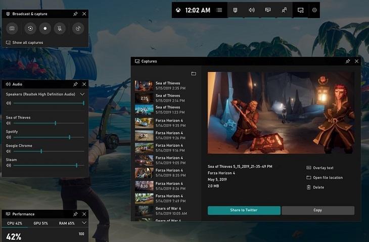 Cara merekam layar laptop di Xbox Game Bar. (Microsoft)