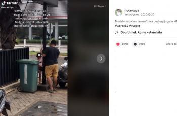 Bocah pengorek sampah yang diajak makan ini bikin netizen salut. (TikTok/ @nocekuya)