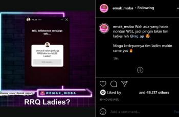 RRQ bentuk tim Mobile Legends ladies. (instagram/emak_moba)
