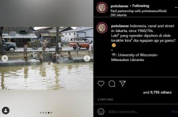 Foto lawas kali di Jakarta. (instagram/potolawas)