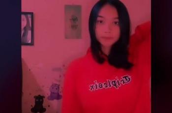 Cewek yang sendirian di kartu keluarga ini disemangati netizen. (TikTok/ @astrissabila)