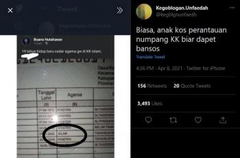 Agama di Kartu Keluarga. (twitter/kegblgnunfaedh)