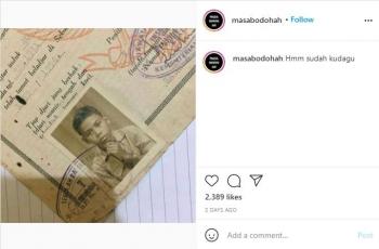 Foto ijazah tahun 1954. (instagram/masabodohah)