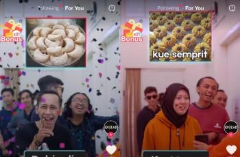 Konten lebaran di TikTok. (TikTok)