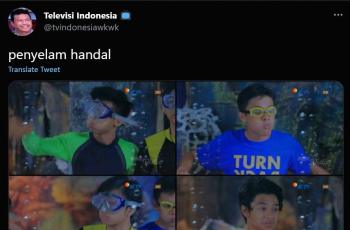 Adegan sinetron menyelam yang jadi sorotan netizen. (Twitter/ tvindonesiawkwk)