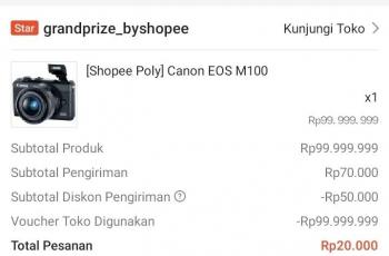 Dapat hadiah kamera dari olshop. (Twitter/@jwolar)