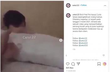 Bocil Top Up Free Fire habis jutaan dalam sehari. (Instagram/ cetul.22)