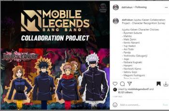 Rumor mengenai kemungkinan kolaborasi Jujutsu Kaisen dengan Mobile Legends. (Instagram/ dafrixkun)