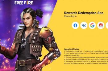 Halaman kode redeem FF di situs resmi Garena. (Garena)