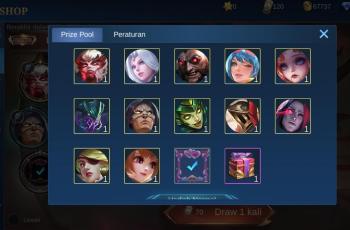 Hadiah pada Grand Collection. (Mobile Legends)
