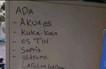 Menu di warung. (Twitter/@mkholidin93)