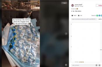 Wanita beri hadiah untuk Ibu dan Mama Mertua (tiktok.com/@mama.zizo87)