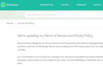 Update kebijakan privasi baru WhatsApp. (WhatsApp)