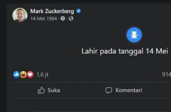 Ulang tahun Mark Zuckerberg. (Facebook)