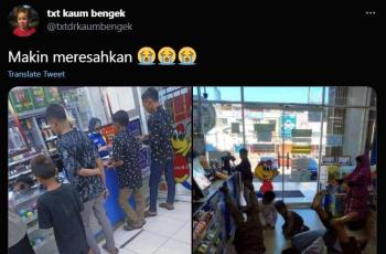 Bocil Nekat Freestyle di Minimarket. (Twitter/ txtdrkaumbengek)