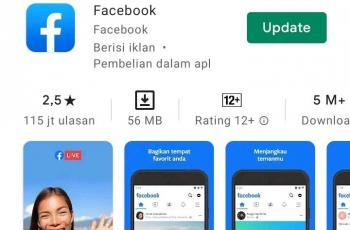 Rating Facebook anjlok di Play Store. (Play Store)