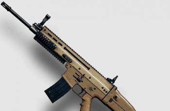 Senjata SCAR-L di PUBG Mobile. (PUBG Mobile)