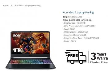 Harga Acer Nitro 5 Ryzen 5000. (Acer)