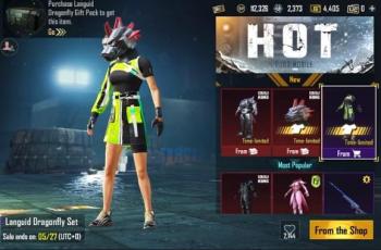 Bundle Languid Dragonfly di PUBG Mobile. (youtube/Tweety Tiger)