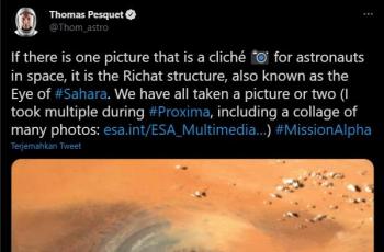 Foto Bumi mirip Planet Mars. (twitter/Thom_astro)