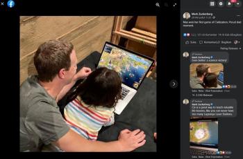 Anak Mark Zuckerberg Jago Main Civilization VI. (Facebook/ Mark Zuckerberg)