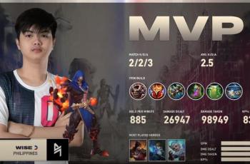 Wise dari Blacklist Filipina jadi MVP game kedua. (YouTube/ MPL Indonesia)