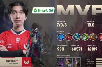 BTR Renbo jadi MVP game pertama. (YouTube/ MPL Indonesia)