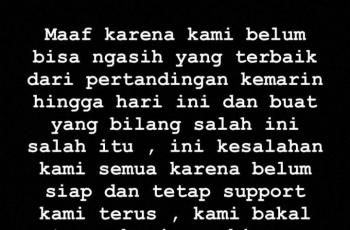 BTR Renbo meminta maaf setelah timnya dua kali kalah di MSC 2021. (Instagram/ btr_renbo)