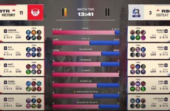 MSC 2021 Penyisihan Grup Day 3, game pertama Bigetron vs Resurgence SG dimenangkan BTR . (YouTube/ MPL Indonesia)