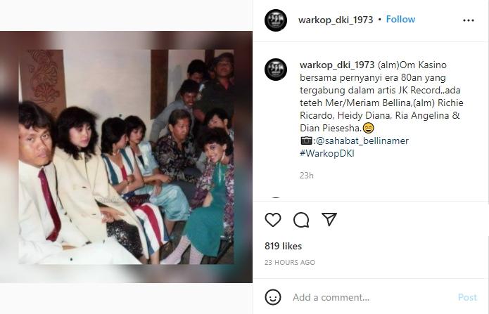 Foto Kasino tahun 1980. (instagram/warkop_dki_1973)