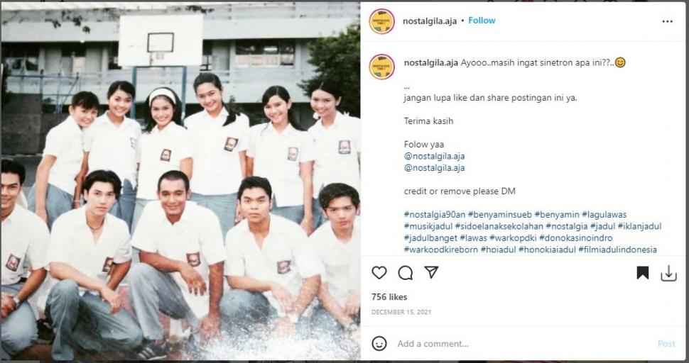 Sinetron lawas ini bikin netizen nostalgia. (Instagram/ nostalgila.aja)