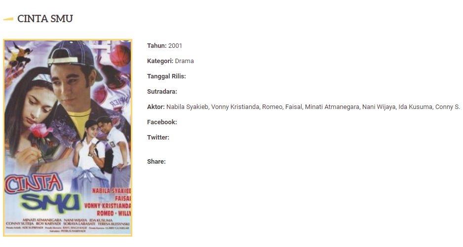 Sinetron Cinta SMU. (Rapi Films)