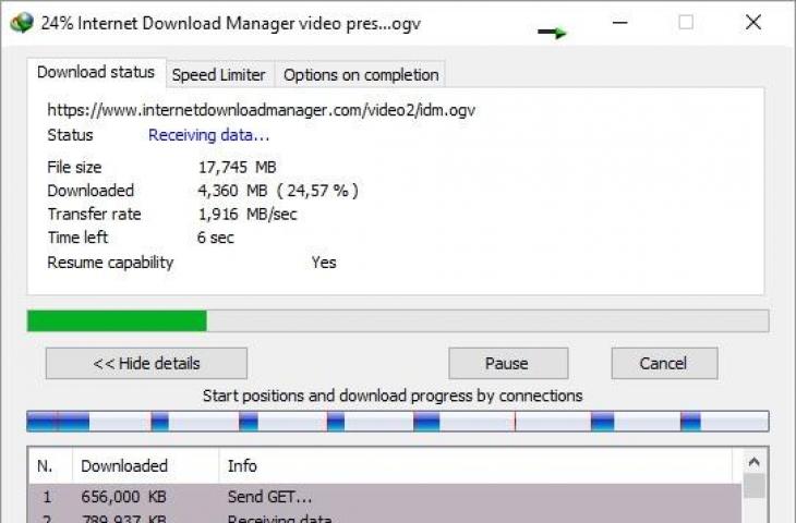 Internet Download Manager atau IDM. (InternetDownloadManager)